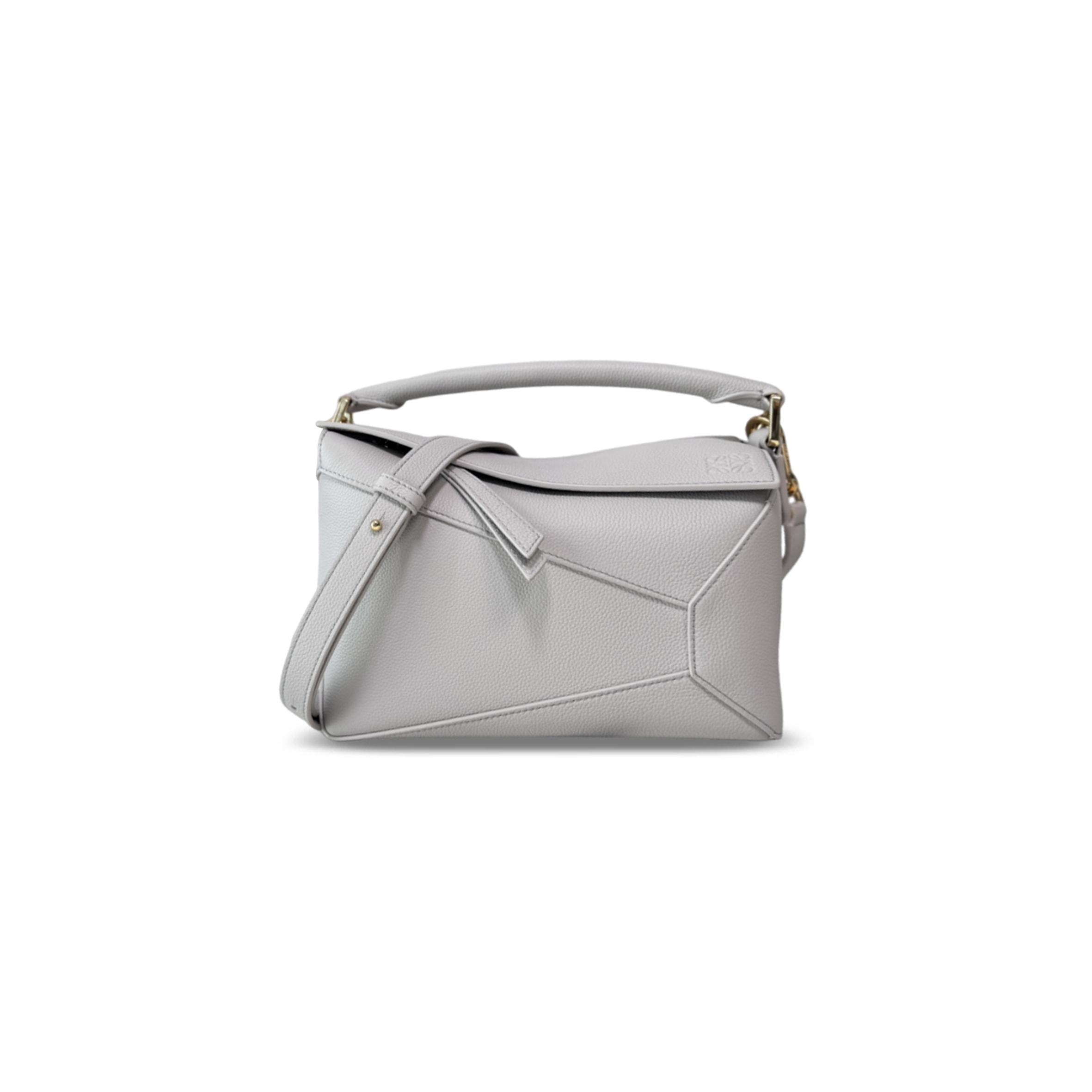 LOEWE SMALL PUZZLE EDGE BAG IN SOFT GRAINED CALFSKIN A510P60XAW (24*16.5*10.5cm)